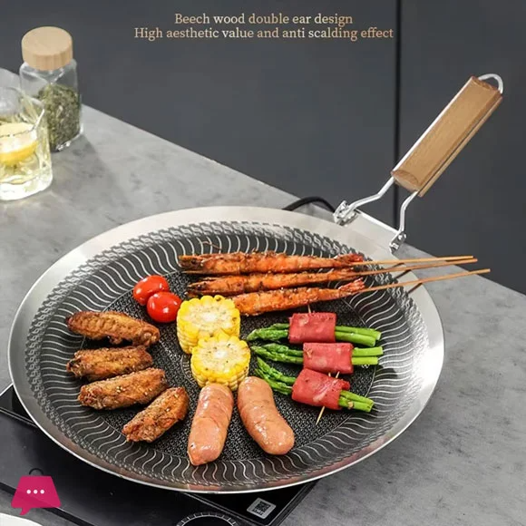 316 Laser Coated Honeycomb Stainless Steel Tawa