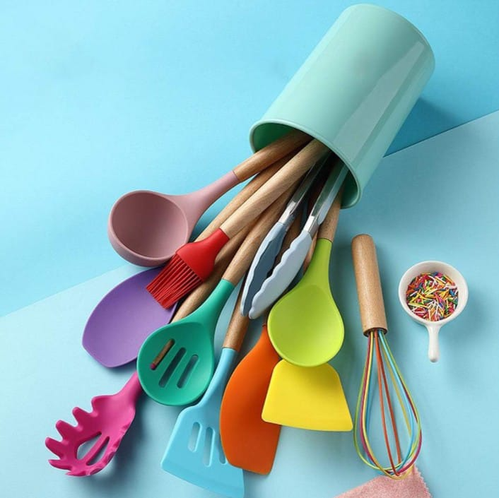 12-Piece Kitchen Utensil Set – Non-Stick, Heat-Resistant Cooking Tools