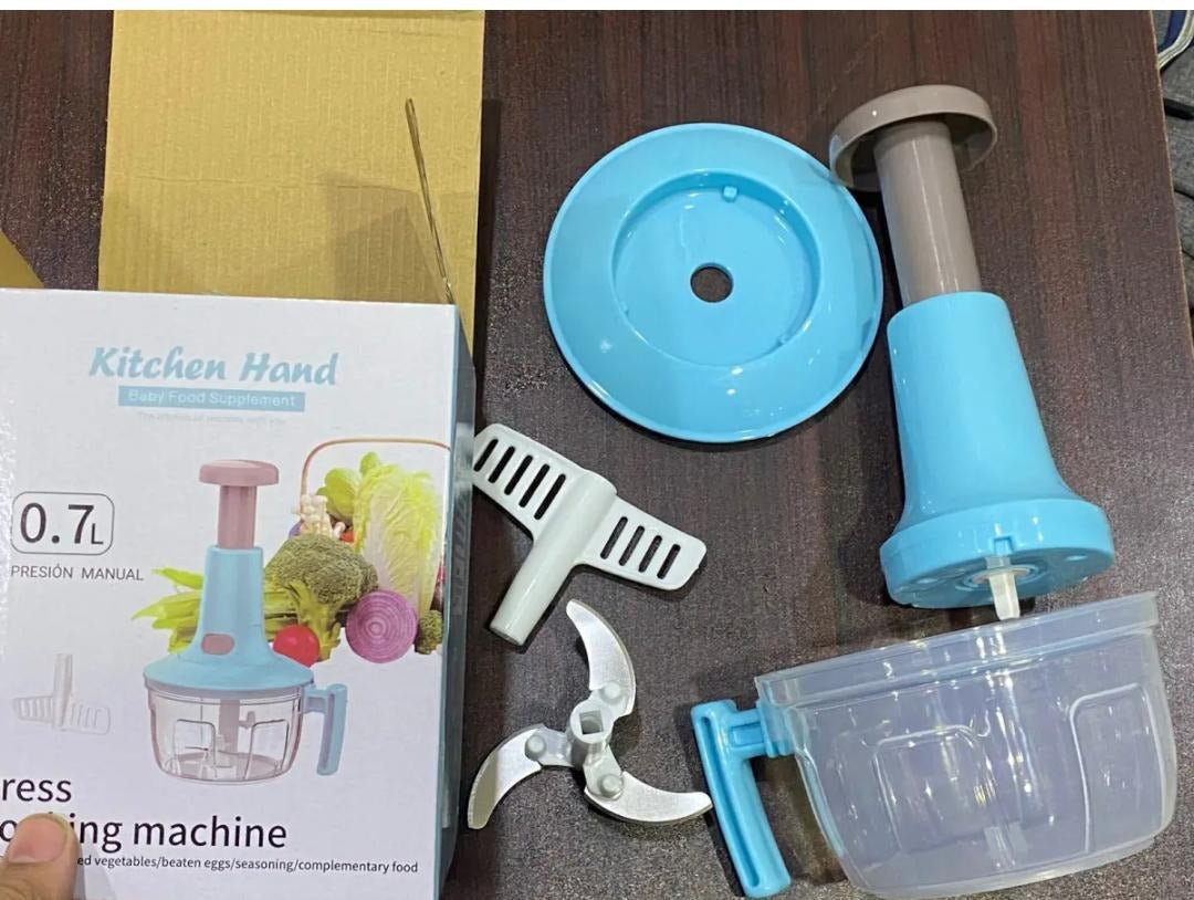 Manual Food Chopper – Hand-Powered Vegetable Cutter