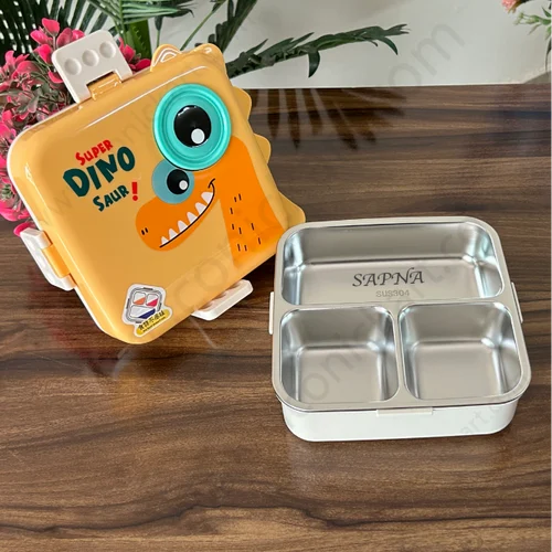 Cute Dino Kids Lunch Box – Leak-Proof & BPA-Free